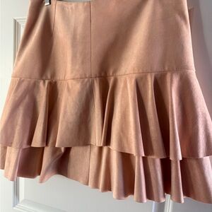 BCBGMaxAzria Asymmetrical Peach Skirt